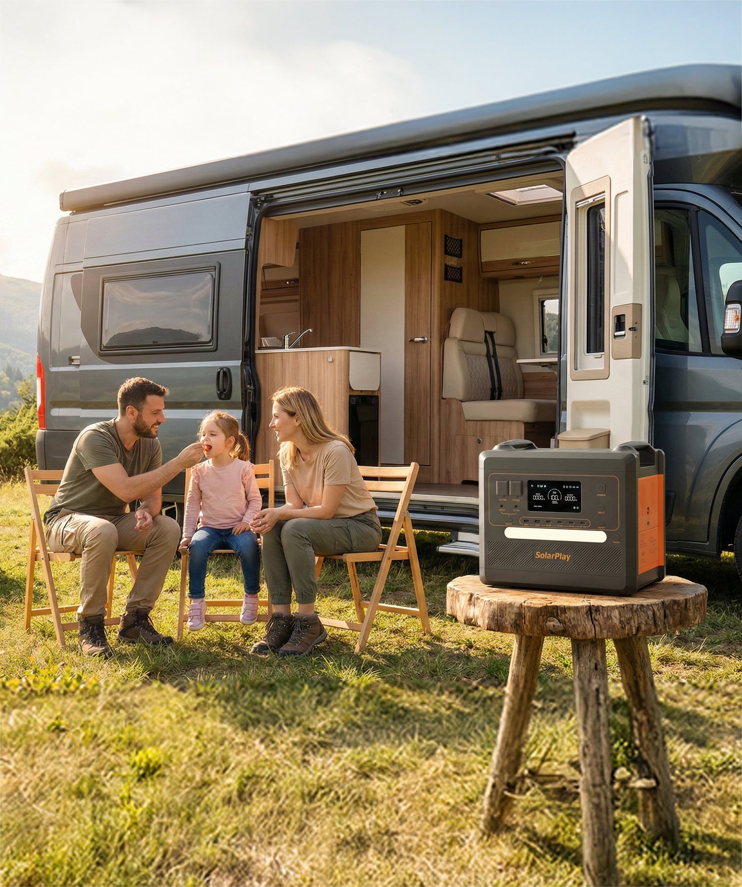 SolarPlay Q2402M Portable Power Station | 2500W Output, 2304Wh LiFePO4 Battery