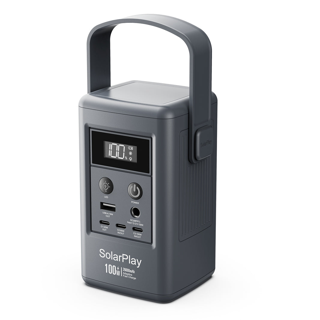SolarPlay Q100 Portable Power Station-（100W/92.5Wh）