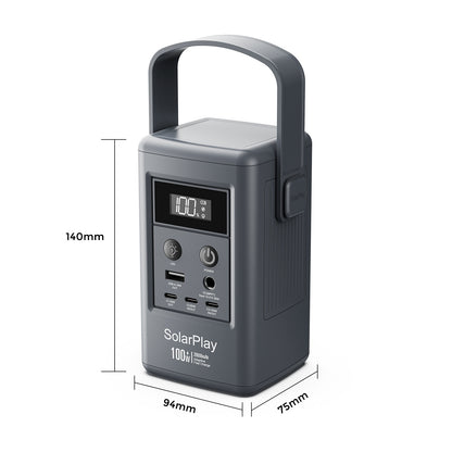 SolarPlay Q100 Portable Power Station-（100W/92.5Wh）