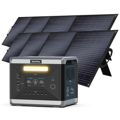SolarPlay Q2501 Portable Power Station-(2400W/2160Wh)