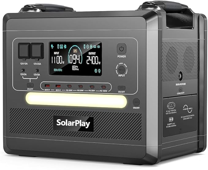 SolarPlay Q2402 Portable Power Station(2500W/2304Wh)