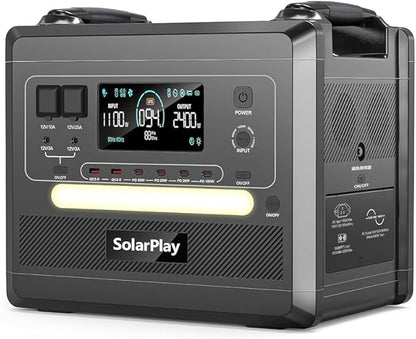 SolarPlay Q2402 Portable Power Station(2500W/2304Wh)