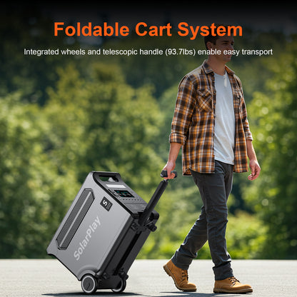 SolarPlay Q3600 Portable Power Station-(3600W/3840Wh)