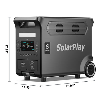 SolarPlay Q3600 Portable Power Station-(3600W/3840Wh)