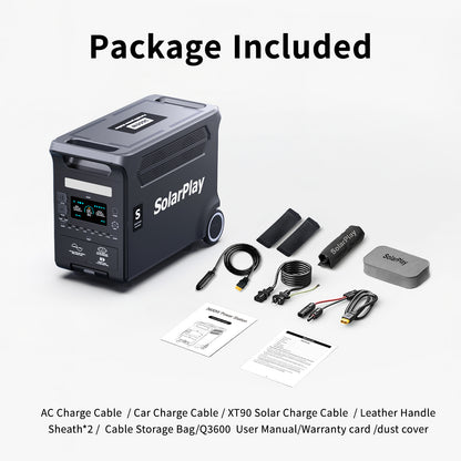 SolarPlay Q3600 Portable Power Station-(3600W/3840Wh)