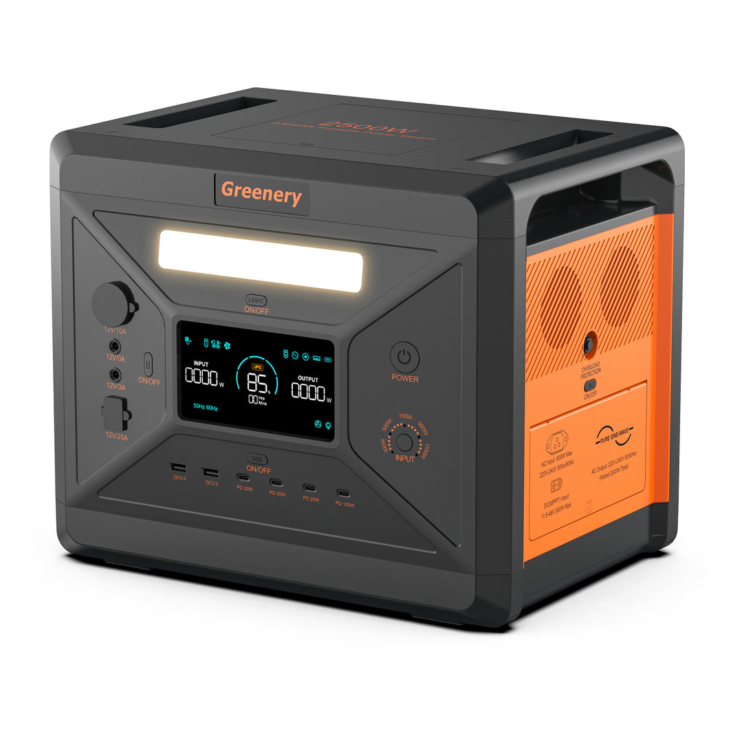 Greenery G2500 Portable Power Station -(2500W/2304Wh)