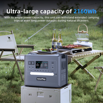 SolarPlay Q2402 Portable Power Station(2500W/2304Wh)
