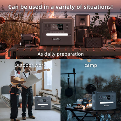 SolarPlay Q2402 Portable Power Station(2500W/2304Wh)