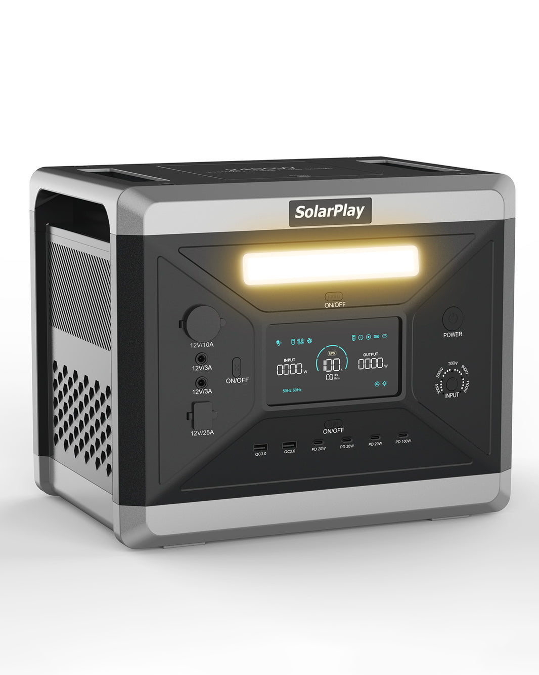 SolarPlay Q2501 Portable Power Station-(2400W/2160Wh)