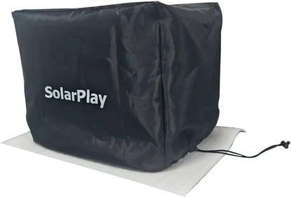 SolarPlay power station dust cover, made of 210D Oxford cloth, offers UV protection and dust protection. Its elastic hem and straps ensure storm protection. A versatile design, it's suitable for portable outdoor generators.