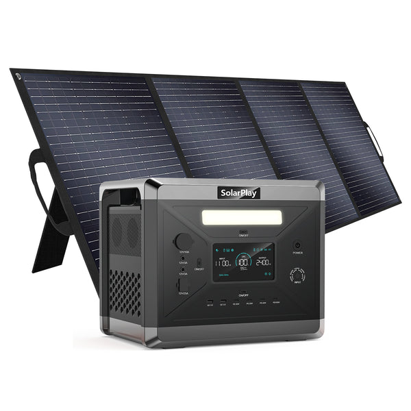 SolarPlay Q2501  Portable Power Station with 400W Solar Panel