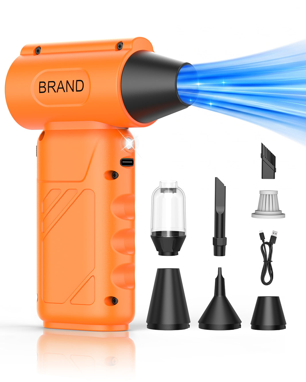 SolarPlay 130000RPM Portable Turbo Fan & Air Duster – Rechargeable Cordless Electric Blower