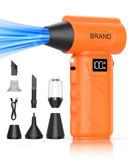 SolarPlay 130000RPM Portable Turbo Fan & Air Duster – Rechargeable Cordless Electric Blower